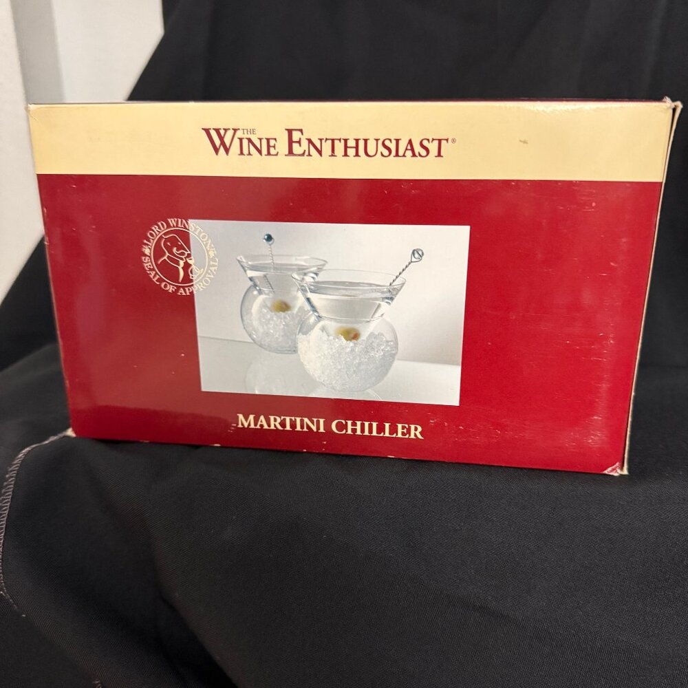Fishbowl martini chiller glasses by Wine Enthusiast
